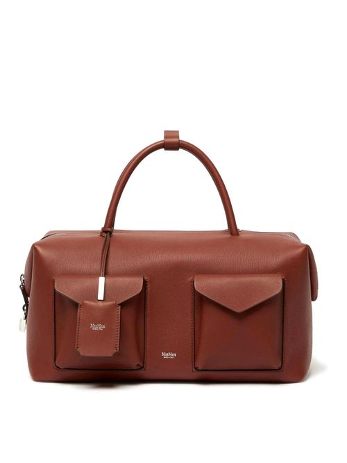 Large Leather Trunk With Pockets