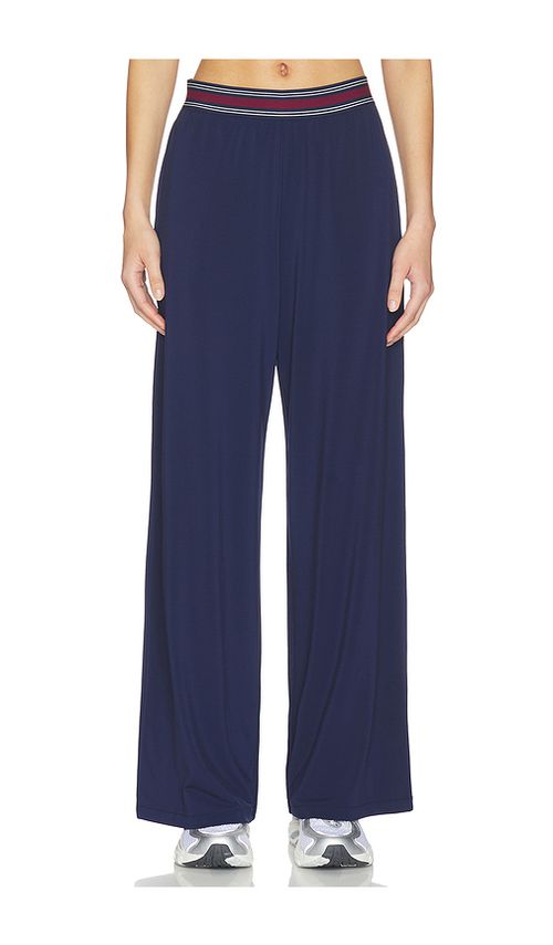 THE UPSIDE Harlan Wide Leg Pant in Navy. M. Also in L