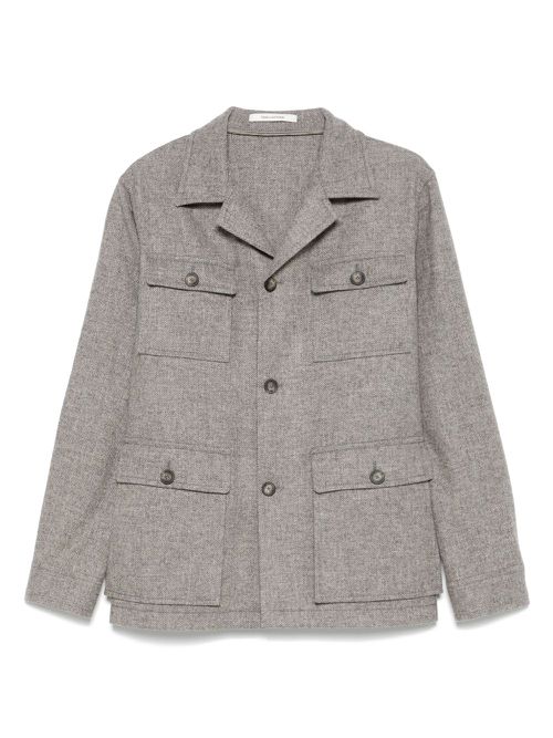 Tagliatore button-down jacket - Grey
