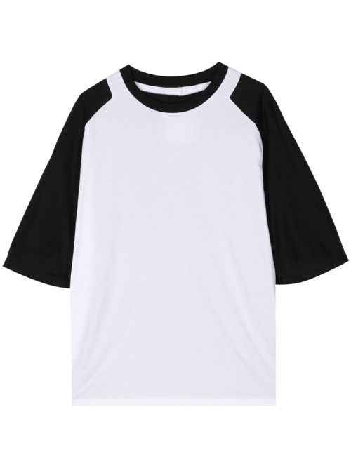 Two-tone cotton T-shirt - White