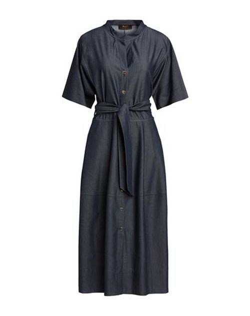 Woman Midi dress Blue Size 6 Cotton, Polyester, Elastane