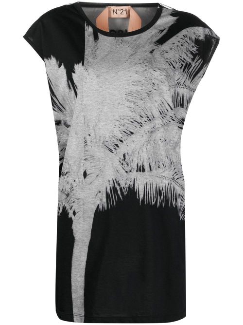 Graphic-print top - Black