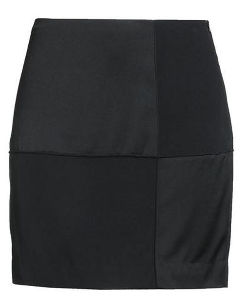 Róhe Woman Mini skirt Black Size 8 Viscose, Virgin Wool