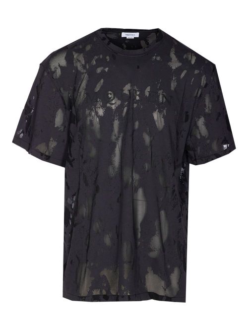 Alexander McQueen logo-jacquard T-shirt - Black
