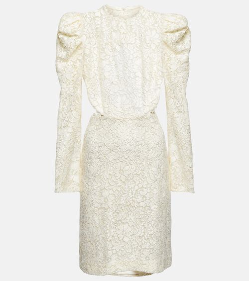 Bridal Zenni lace cutout minidress