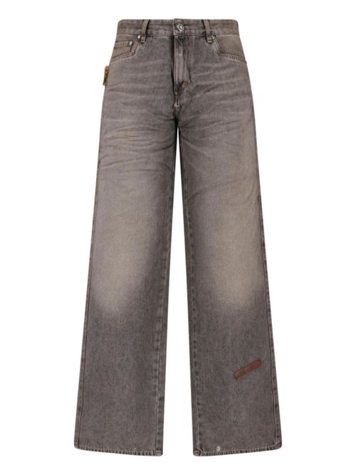 Men's Washed Denim Jeans in Cotton-Blend