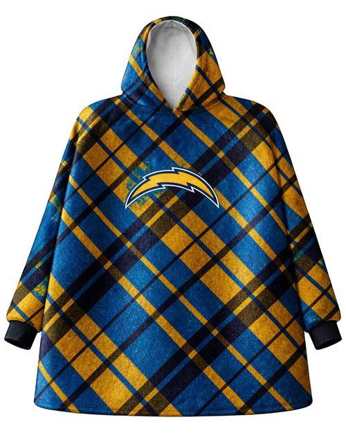 Los Angeles Chargers Nfl Team Hooded Sherpa Blanket