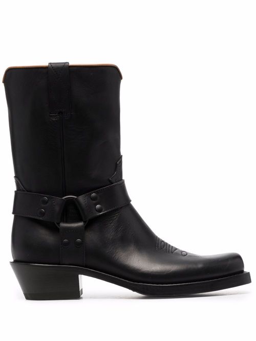 Elba mid-calf cowboy boots - Black