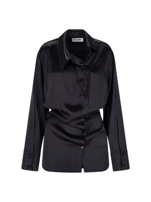 Viscose Mini Dress with Sleek Draped Silhouette