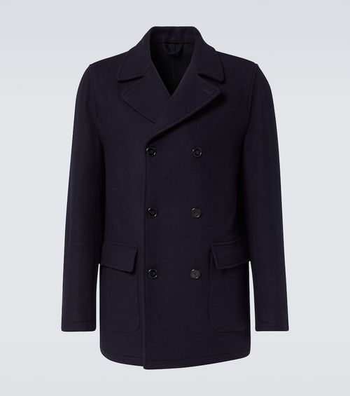 Double-breasted peacoat