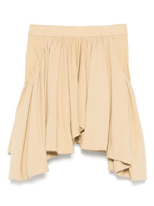 Rabanne asymmetric mini skirt - Neutrals