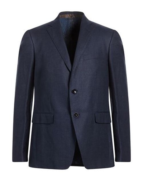 Man Blazer Navy Size 42 Hemp, Cotton