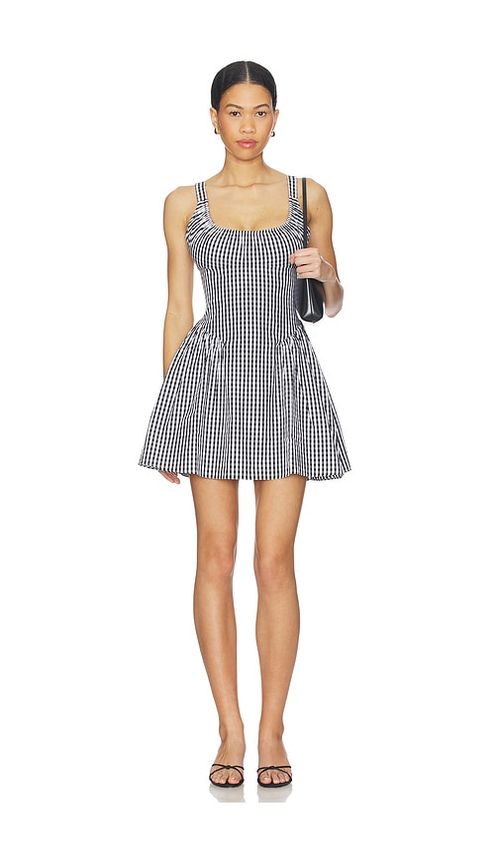 FAITHFULL THE BRAND Marcella Mini Dress in Black,White. - S also in XS, M