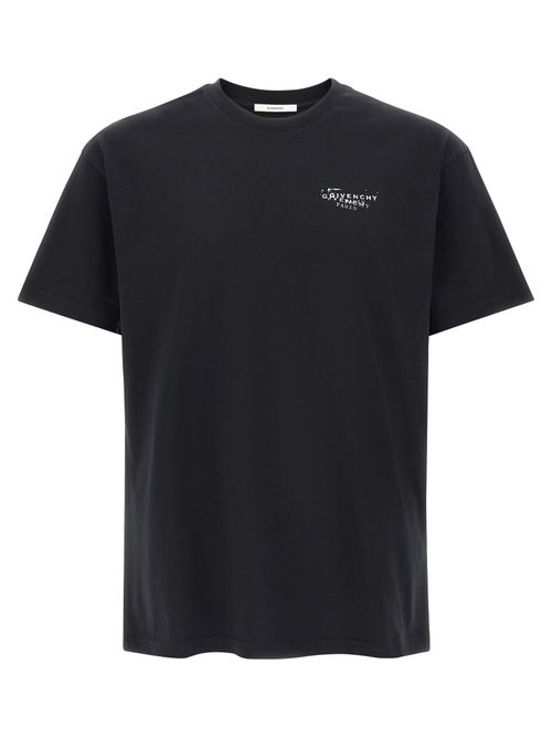 Logo-Embroidered Cotton T-Shirt — Black