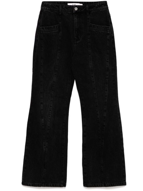 Washed flared jeans - Black
