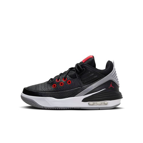 Grade School Max Aura 5 'Black Cement' Sneakers