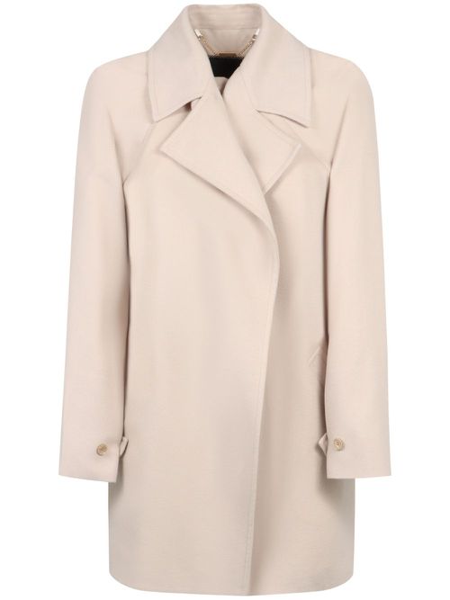 Single-breasted wool jacket - Neutrals