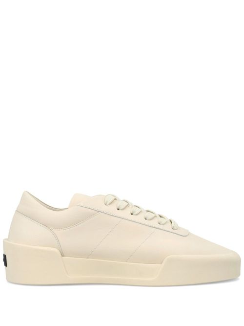 Aerobic Low leather sneakers - Neutrals