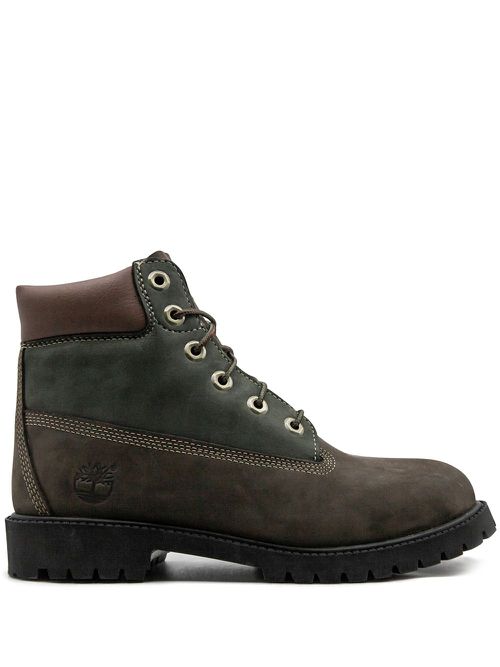 6 Inch Premium "Dark Brown/Green" boots