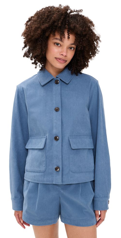 Carlotta Corduroy Jacket Bijou Blue