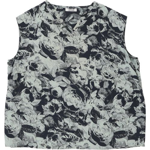 Per Te By Krizia Floral Top - XL Green Silk