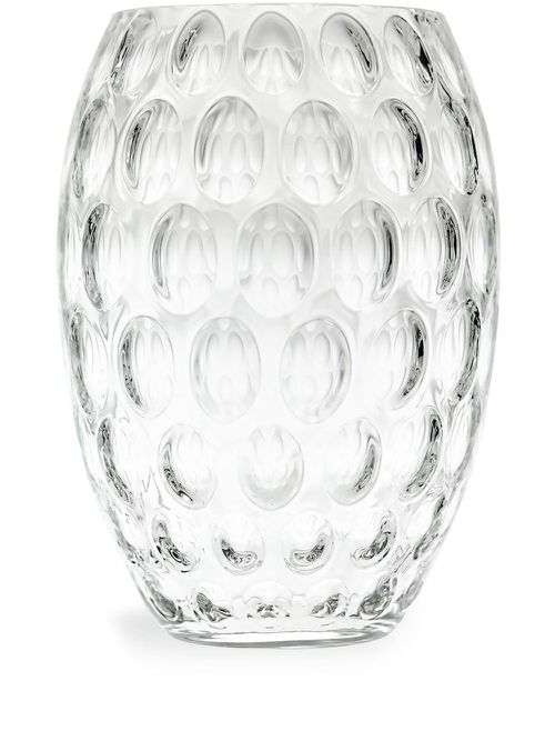 Kugel crystal vase - White