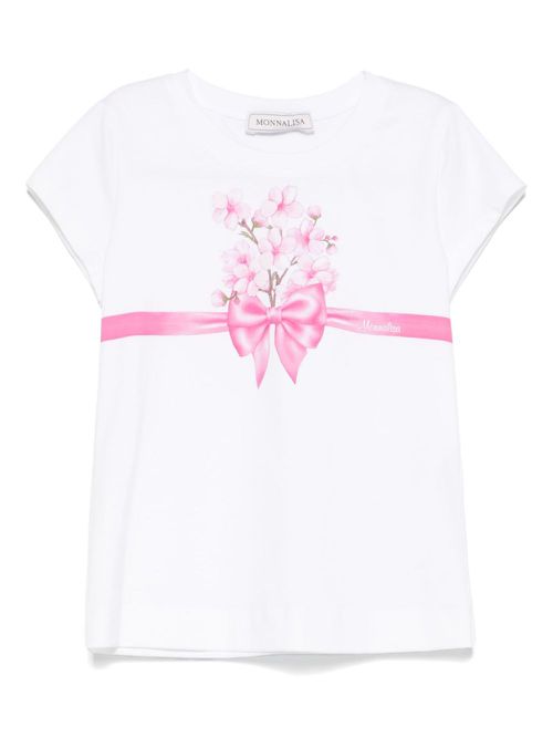 Floral-print T-shirt - White