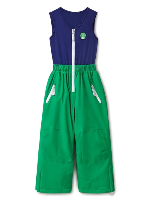 Patch-detail snowsuit - Green