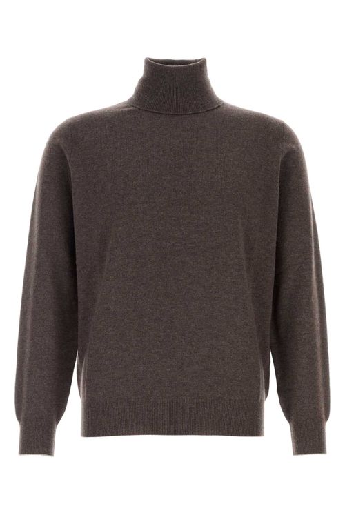 Turtleneck Sweater — Brown