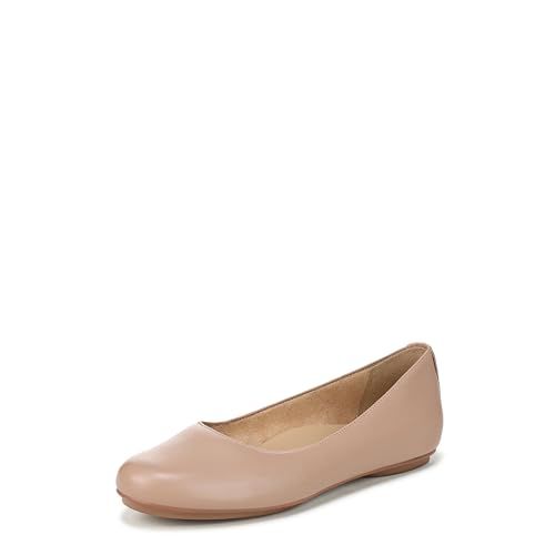 Naturalizer Women's Essential Ballet Flat Silver Leather