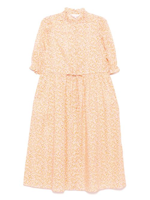 Floral-print dress - Orange