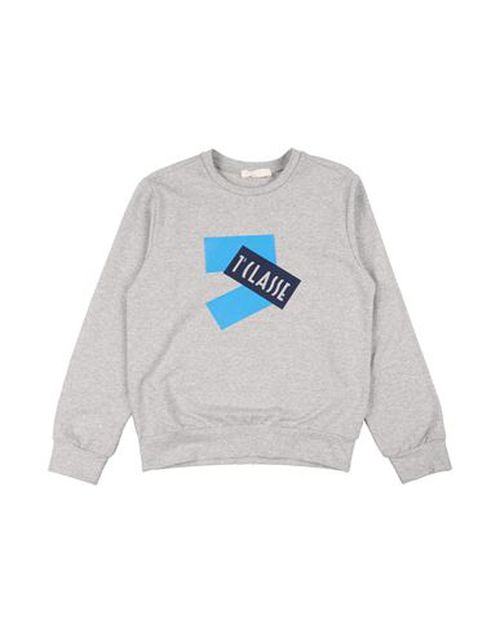 Kid Boy Sweatshirt Grey Size 10 Cotton, Elastane