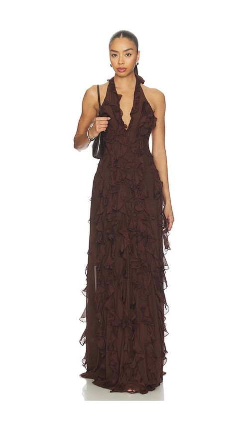 Deme by Gabriella The Ela Dress in Chocolate. - XL also in M