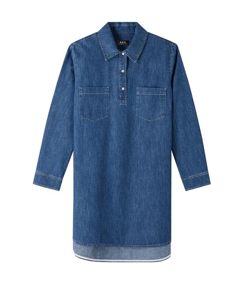 Texas dress IAL - Stonewashed indigo