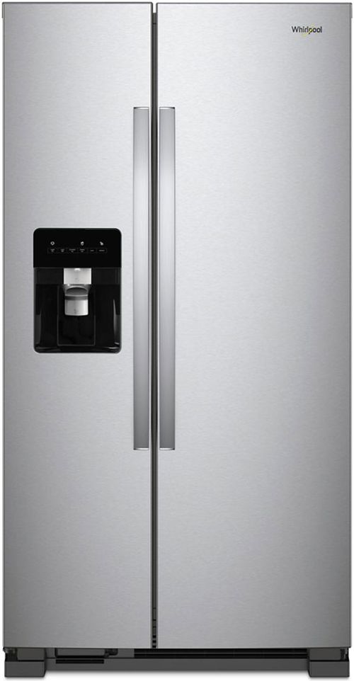 21 Cu. Ft. Side-By-Side Refrigerator 33-Inch Wide in Monochromatic Stainless Steel