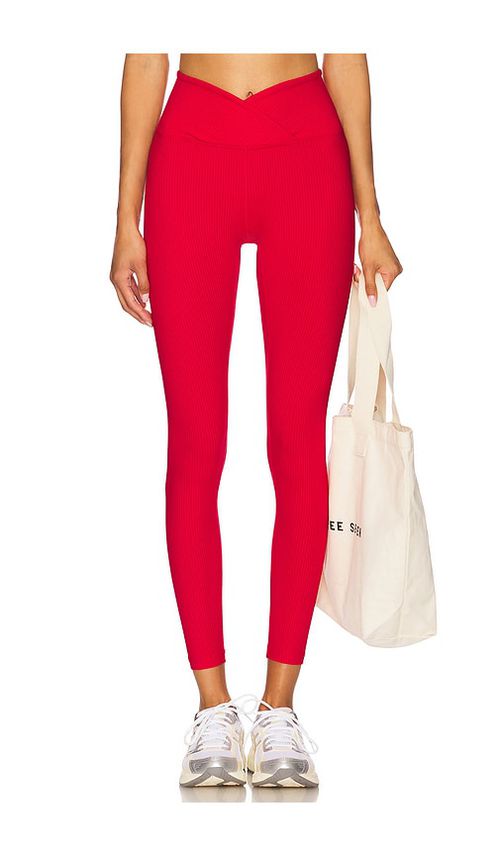 YEAR OF OURS Ribbed Veronica Legging in Red.  S. Also in