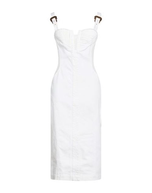 Woman Midi dress Off white Size 4 Cotton, Elastane, Polyamide