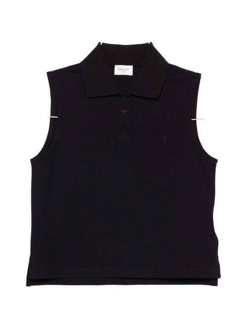 Cotton Sleeveless Polo Shirt