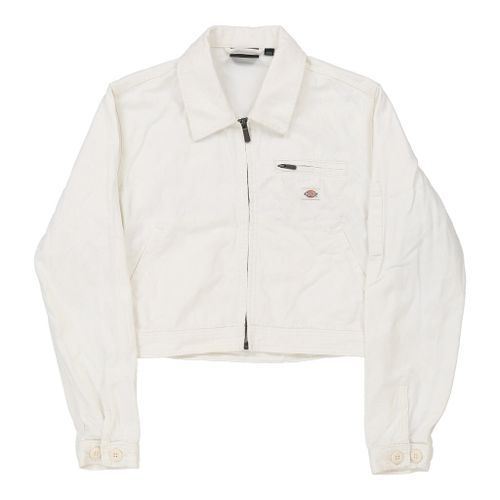 Dickies Cropped Jacket - Medium White Cotton