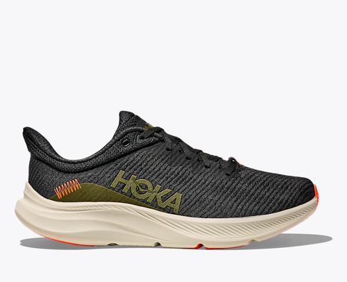 HOKA Men's Solimar Shoes in Black/Truffle Salt