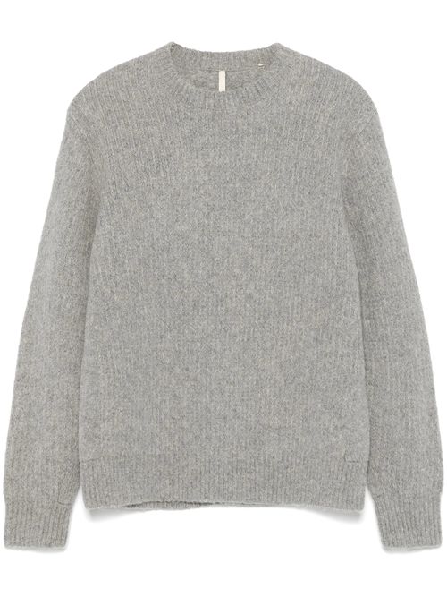 Lightweight Brushed Ribbed Pullover Sweater - 5GG Knit