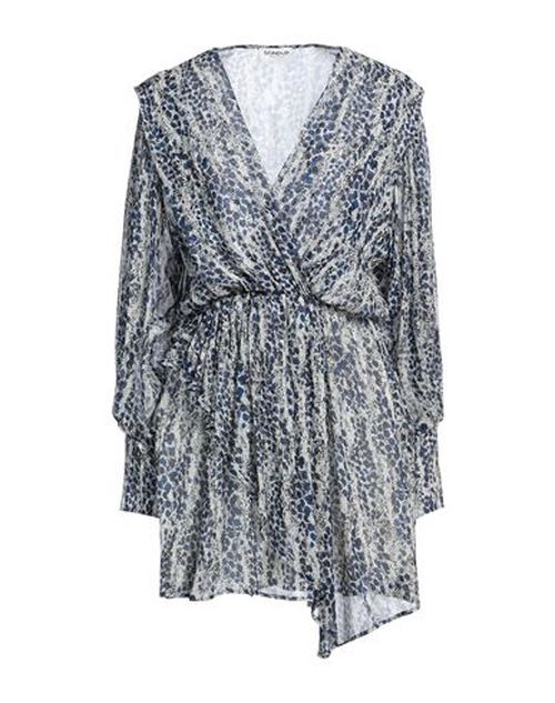 Woman Mini dress Blue Size 6 Viscose