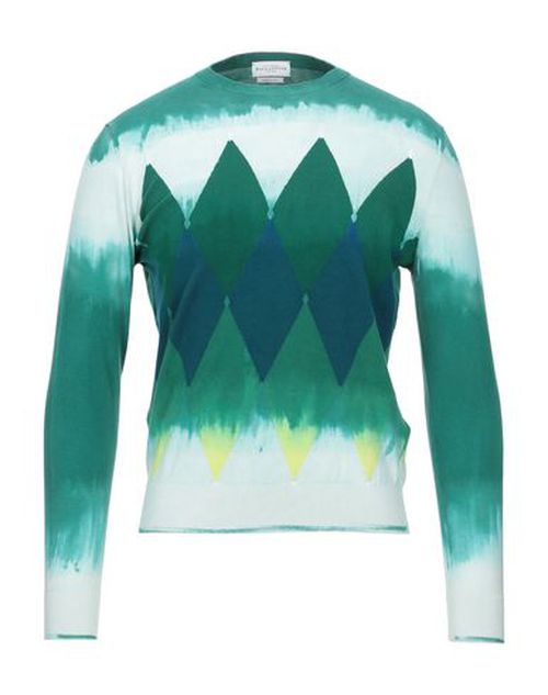 Ballantyne Man Sweater Green Size 40 Cotton, Cashmere
