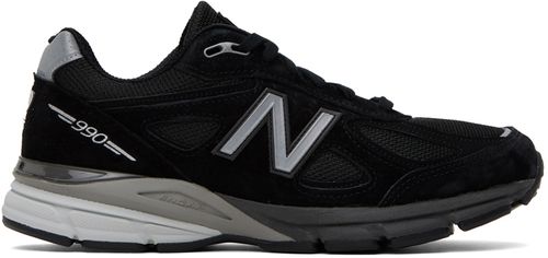 New Balance Black Made in USA 990v4 Sneakers