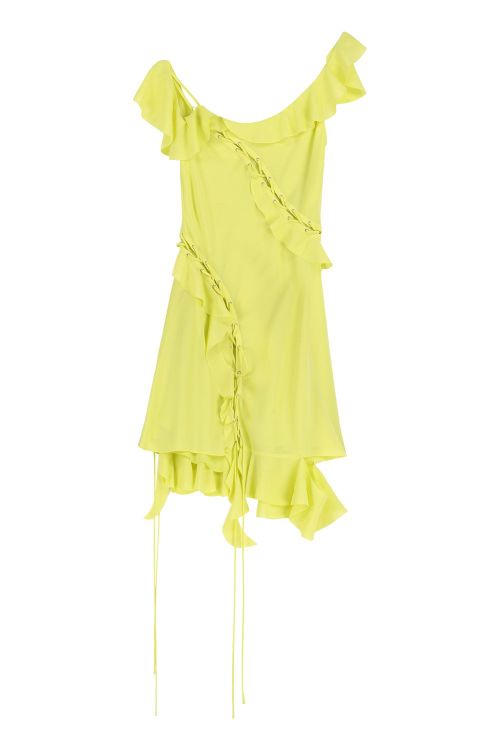 Lace-trim Mini Dress