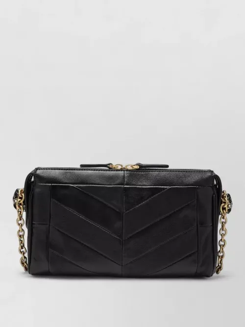 Valentino - chevron quilted shoulder bag chain strap