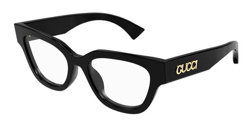 Gucci GG1837O 001 Women's Eyeglasses Black Size 51 - Blue Light Block Available