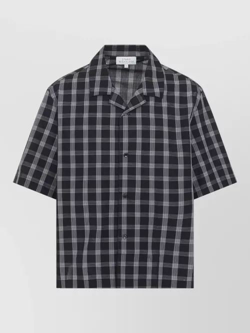 Studio Nicholson - kline short sleeve checkered shirt design