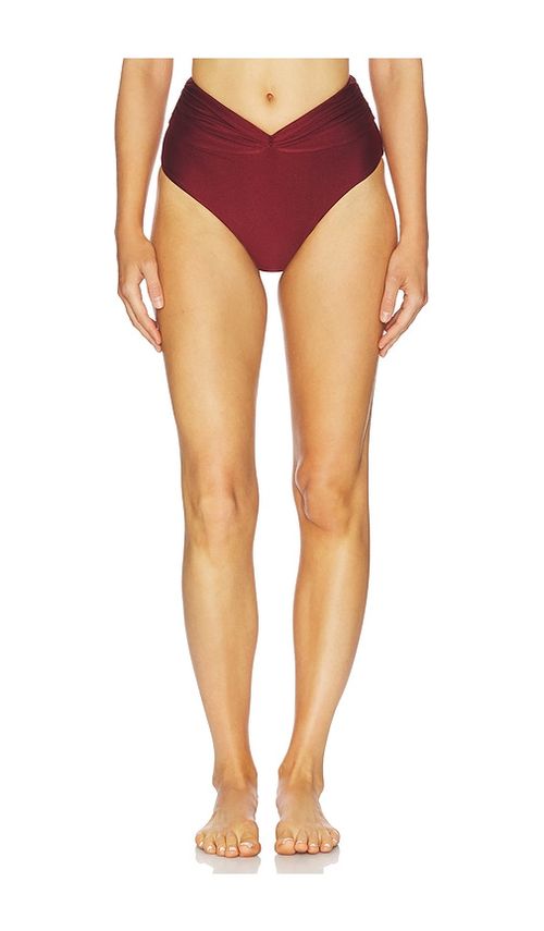 Shani Shemer Claire Bikini Bottom in Burgundy. - M also in L