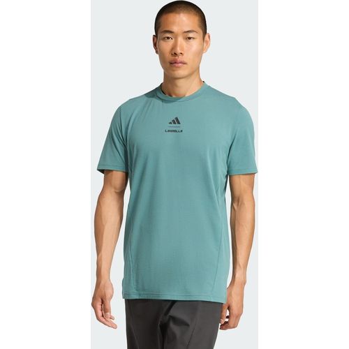 Adidas Performance Mens Les Mills Graphic Tee - Teal - X-Sma
